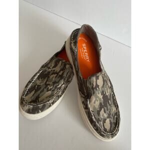 SPERRY Salty Washable Camo Unisex Slip-On Shoes‎ Size 4M